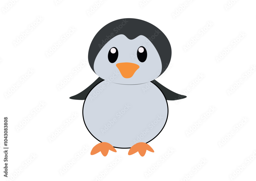 Fototapeta premium vector Art & Illustration of penguin