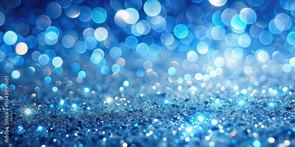 Glowing defocused glitter texture with blue bokeh lights on Christmas winter background Glowing defocused glitter texture with blue bokeh lights on Christmas winter background