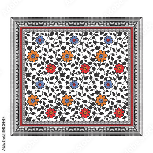 bedsheet design digital art use hand work and digital printing