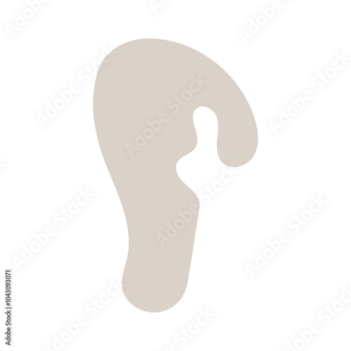 abstract blobs pastel brown for background	