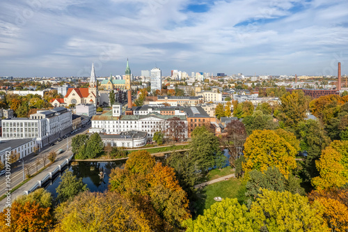 City of Lodz, Poland. View of the White Factory.