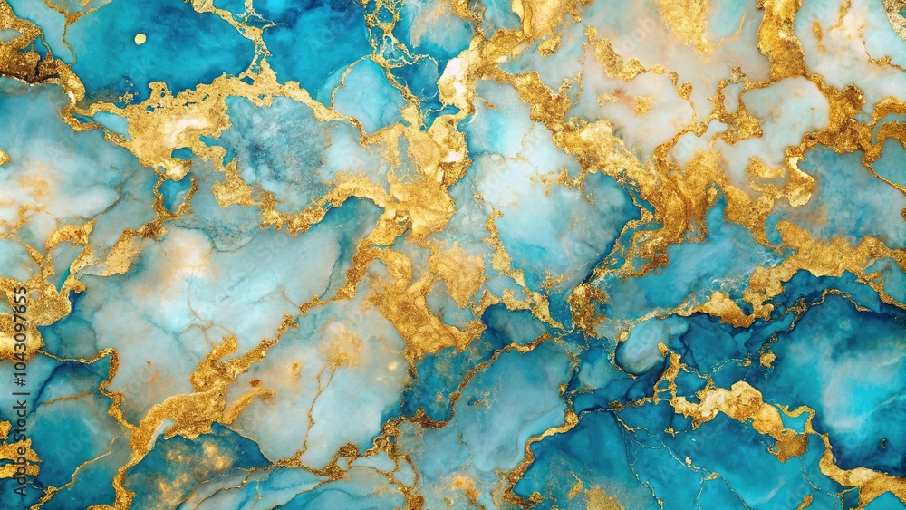Gold marble painting abstract art blue color artistic paint decoration textured canvas print wallpaper Gold marble painting abstract art blue color artistic paint decoration textured canvas print wallpaper