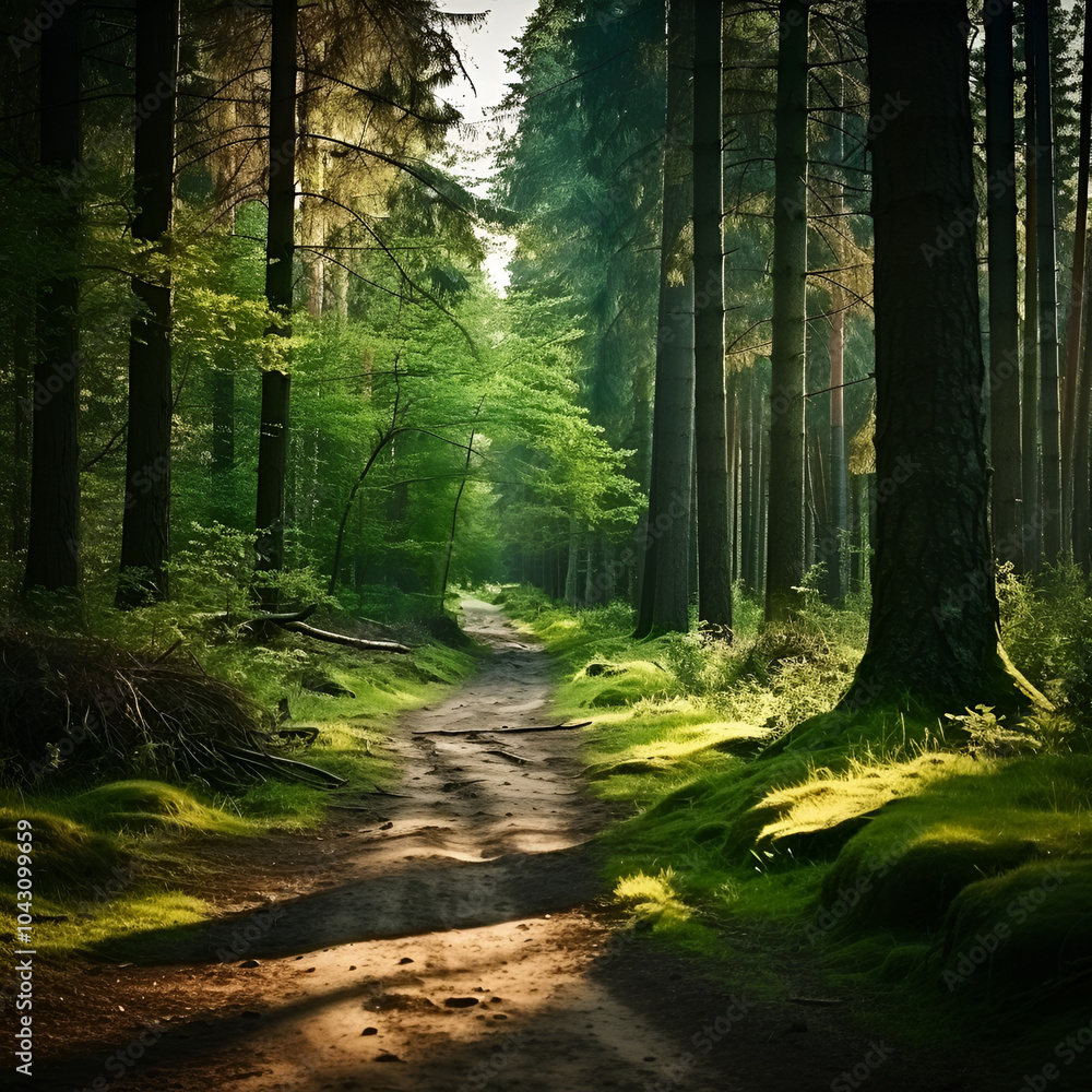 Obraz premium path in the forest