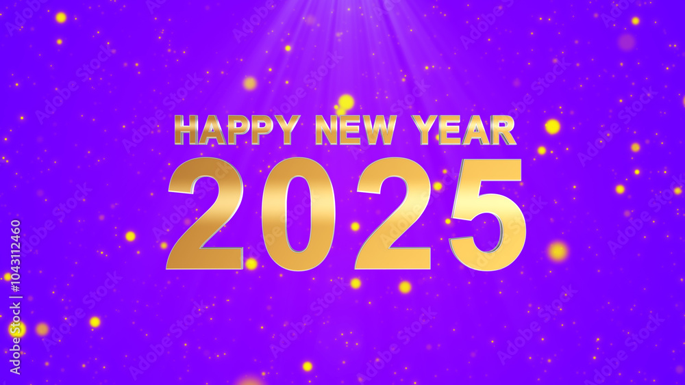 2025 New Year Countdown on Purple Background 2025 New Year Countdown on Purple Background
