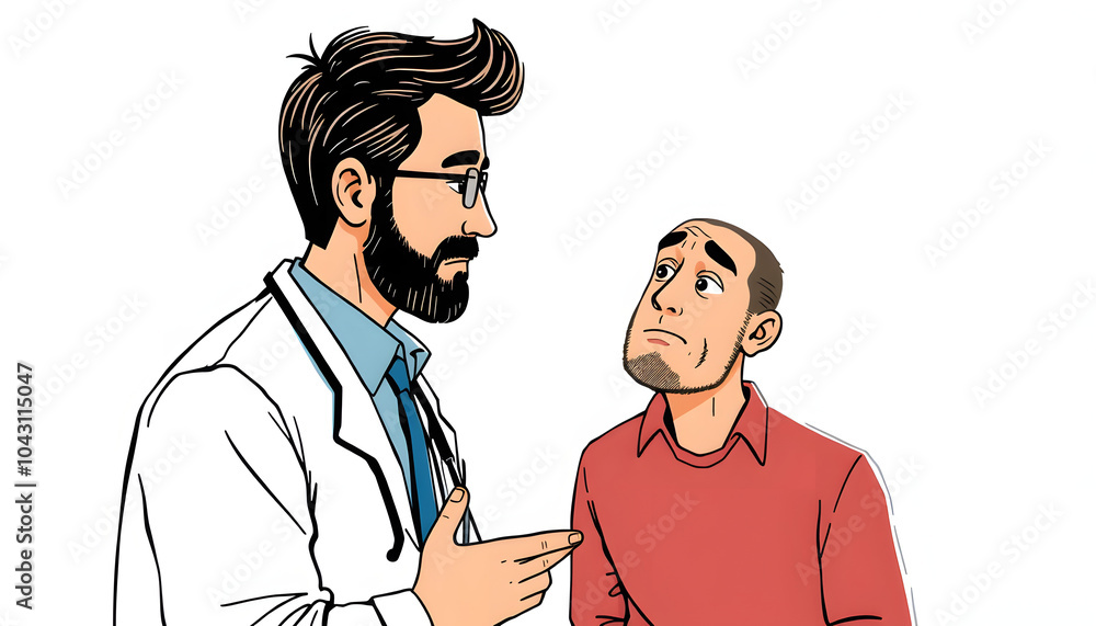 Psychologist talking to depressed frustrated unhappy man isolated with white highlights, png Psychologist talking to depressed frustrated unhappy man isolated with white highlights, png