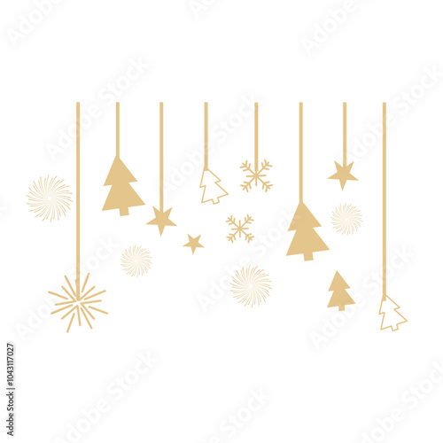 New Years Star Decoration