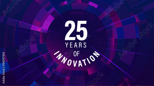 25 Years of Innovation Design – Ideal for Branding, Promotions and Event Marketing Vector design