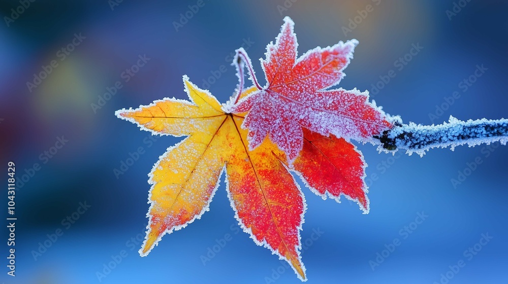 A branch of yellow and leaves, frost adheres to the maple leaf, abrupt drop in temperature, snow, cool colour, warm light
A branch of yellow and leaves, frost adheres to the maple leaf, abrupt drop in temperature, snow, cool colour, warm light