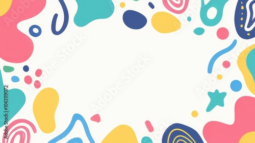 Colorful Abstract Geometric Shapes Background Design