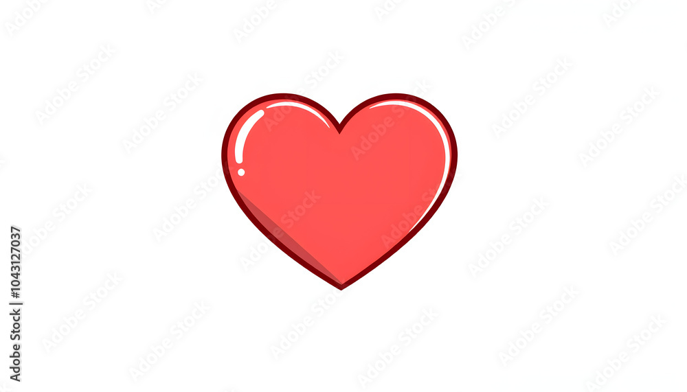 flat color illustration of a cartoon love symbol isolated with white highlights, png flat color illustration of a cartoon love symbol isolated with white highlights, png