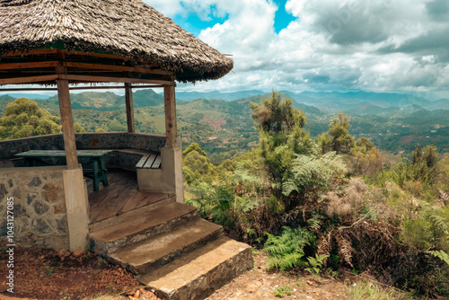 A cabin at a campsite at Magamba Nature Forest Reserves in Usambara Mountains in Tanga Region, Tanzania 
 photo