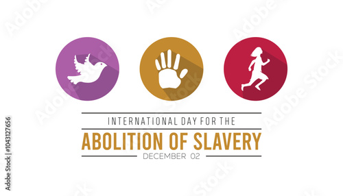 International Day for the Abolition of Slavery is observed every year on December. People Awareness concept. background, placard, banner template Vector illustration design.