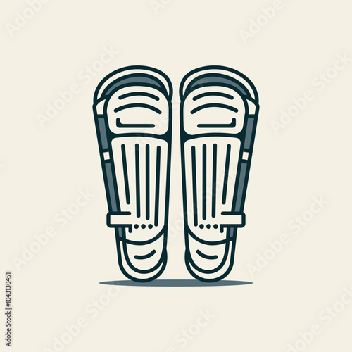 Colorful Shin Guards Vector Art & Desing