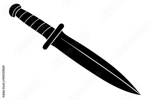 dagger silhouette vector