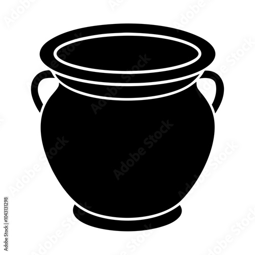 pot silhouette vector