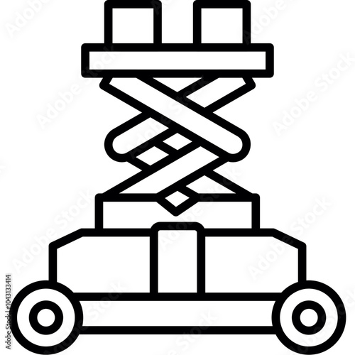 Scissor Lift Icon