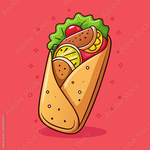 shawarma illustration
