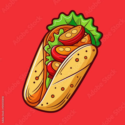 shawarma illustration