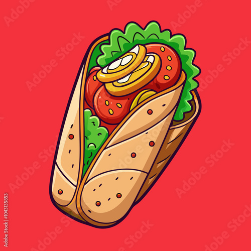 shawarma illustration