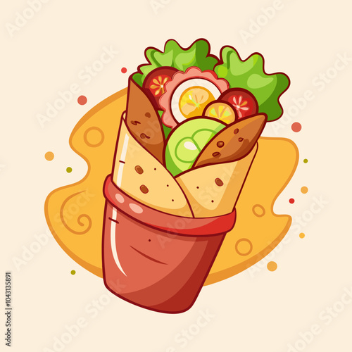 shawarma illustration