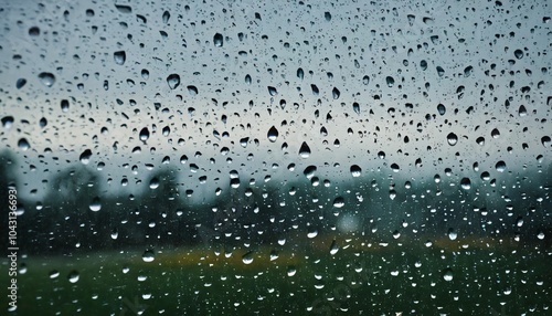 Rain Drops on Glass