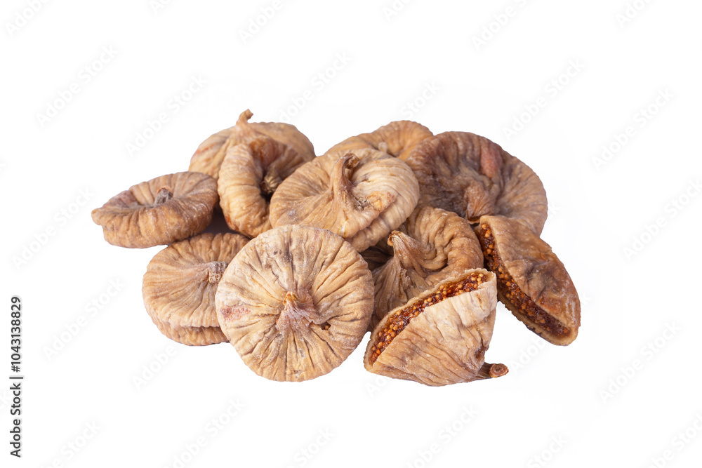 Dried fig fruit on a white background. Dried fig fruit on a white background.