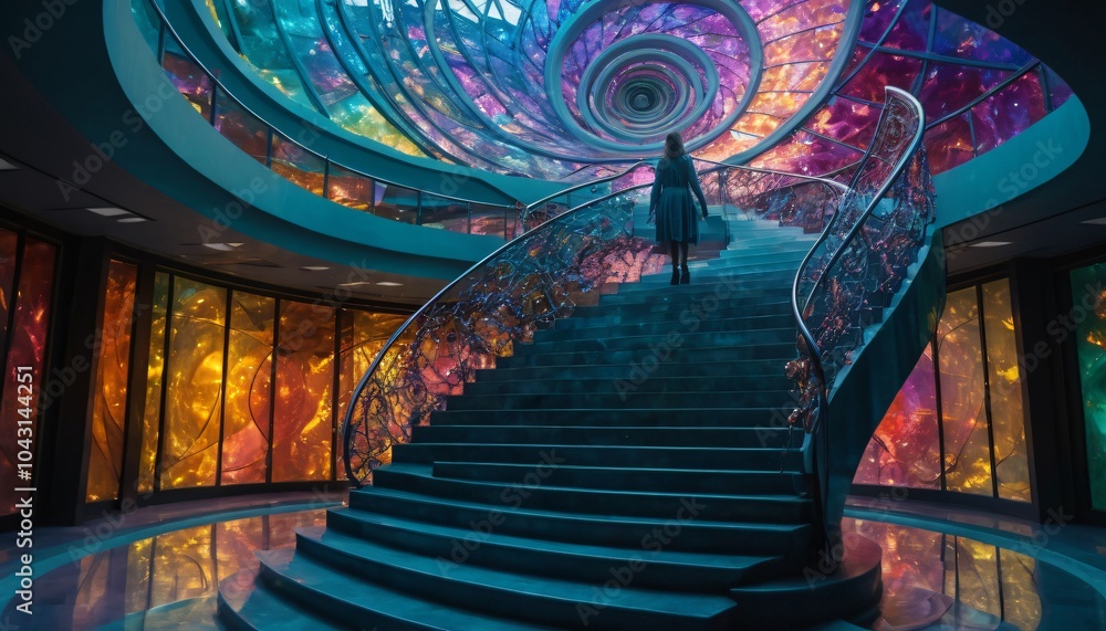 Obraz premium surreal stairs