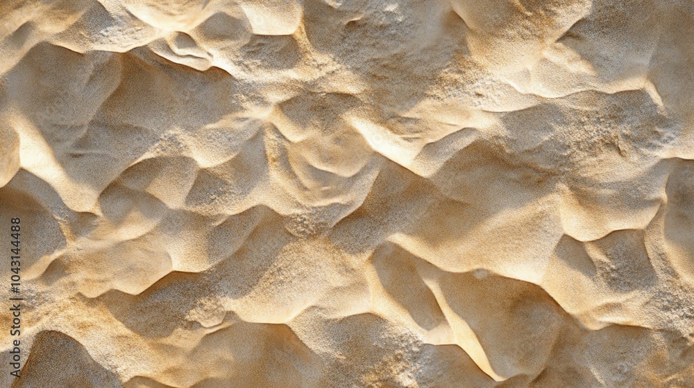 Abstract texture of sandy surface, highlighting natural patterns and shadows. Abstract texture of sandy surface, highlighting natural patterns and shadows.