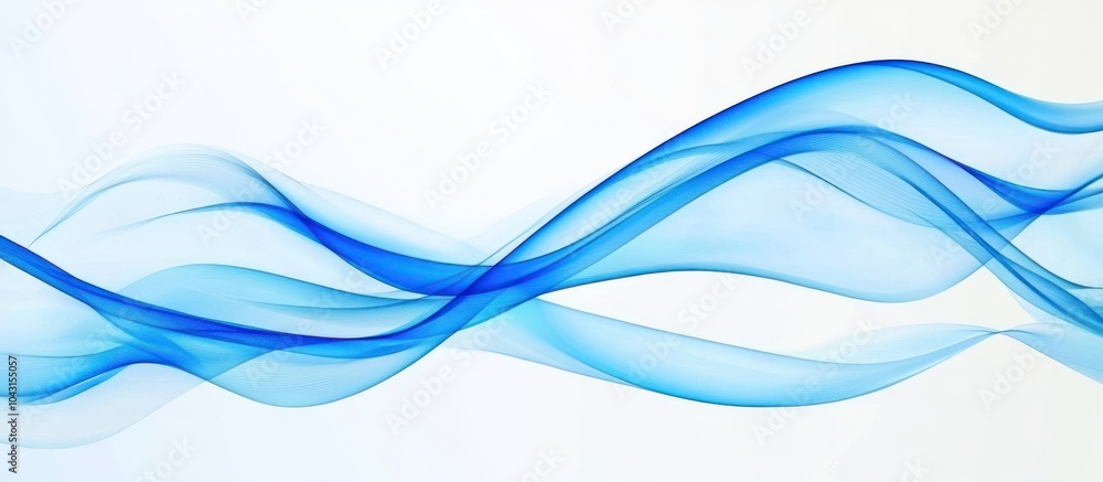 Abstract Blue Wave Design Abstract Blue Wave Design