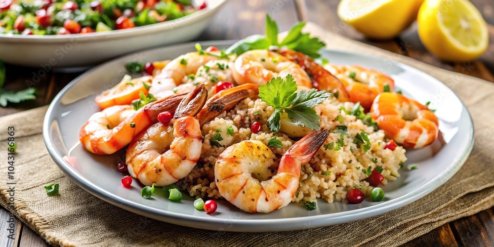 grilled shrimp and quinoa salad dish grilled shrimp and quinoa salad dish