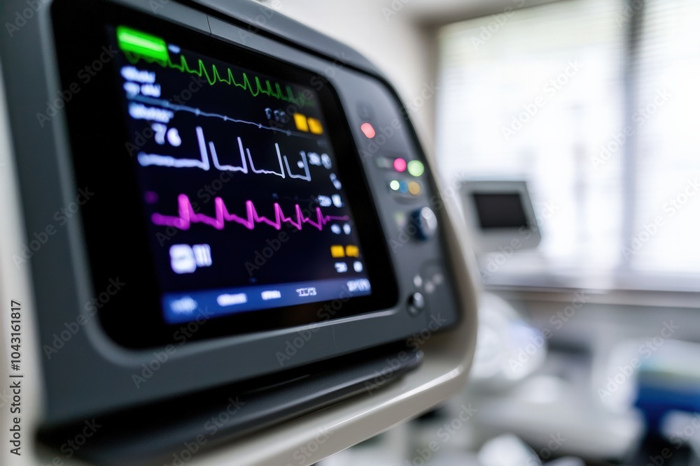 Medical Equipment Displaying Vital Signs in a Clinical Environment for Health Monitoring Medical Equipment Displaying Vital Signs in a Clinical Environment for Health Monitoring