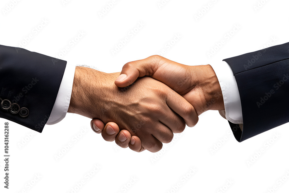 Two hands shaking, white isolate background Two hands shaking, white isolate background