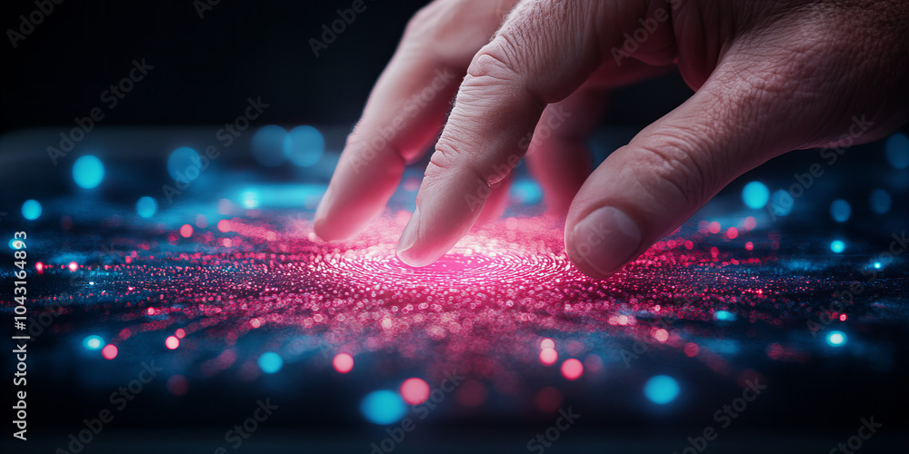 Banner of Tactile Illumination in Web of Technological Luminesce with Pulsating Chromatic Framework Banner of Tactile Illumination in Web of Technological Luminesce with Pulsating Chromatic Framework