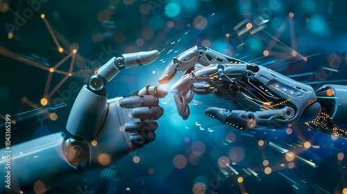 robot cyborg soldier Generated AI 