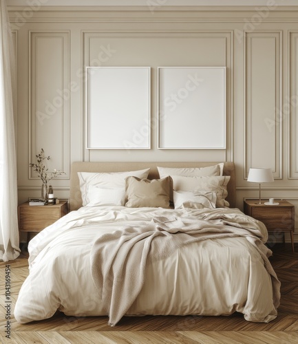 Wallpaper Mural Modern Bedroom Mockup. Torontodigital.ca