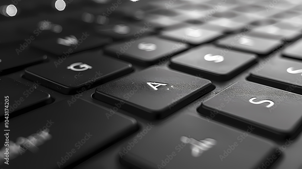 close up of keyboard Generated AI close up of keyboard Generated AI