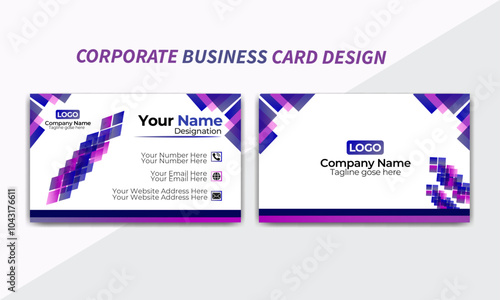 modern and creative and also attractive business card design template