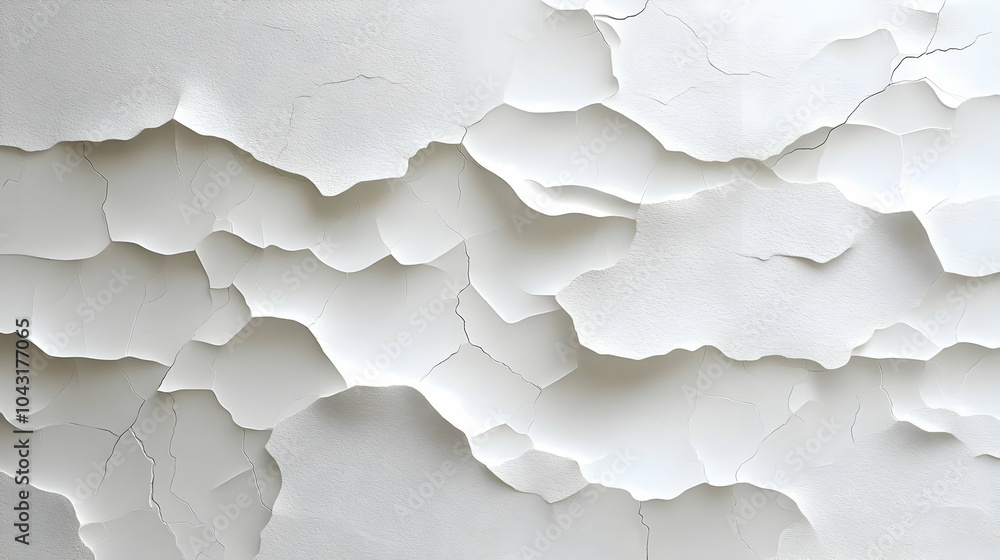 Cracked White Wall Texture Background Illustration Cracked White Wall Texture Background Illustration