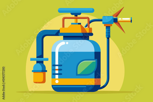 Sprayer vector art illustration 