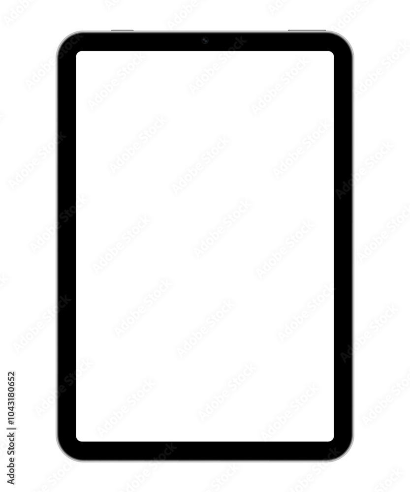 Tablet PC with blank screen on transparent background. Realistic vector illustration, for graphic and web design Tablet PC with blank screen on transparent background. Realistic vector illustration, for graphic and web design