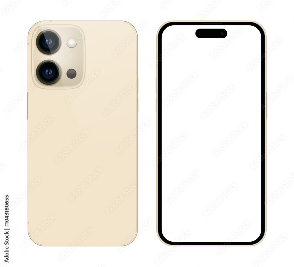 Smart Phone with blank screen on transparent background. Realistic vector illustration, for graphic and web design Smart Phone with blank screen on transparent background. Realistic vector illustration, for graphic and web design