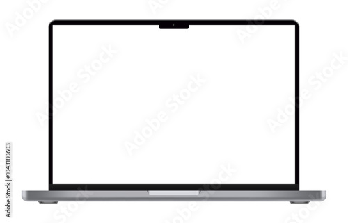 Tablet PC with blank screen on transparent background. Realistic vector illustration, for graphic and web design