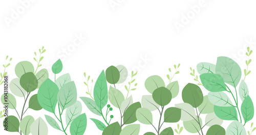 dollar leaf border illustration