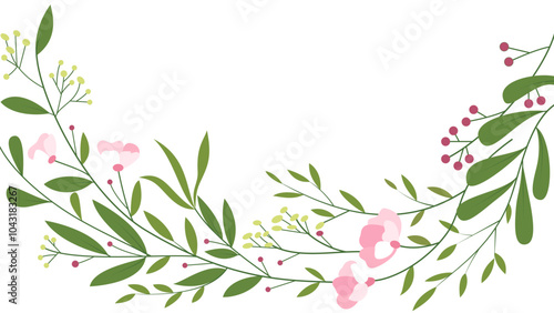 background with flowers copy space