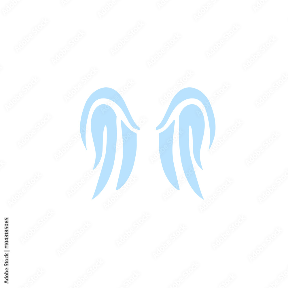 Obraz premium wings design logo icon