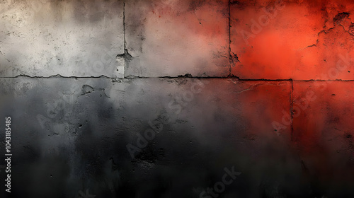 Red and Gray Concrete Wall Texture Background