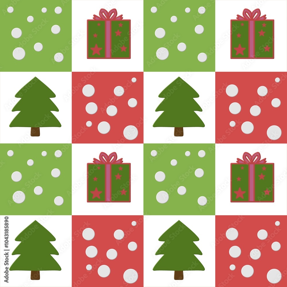 seamless pattern with Christmas seamless pattern with Christmas