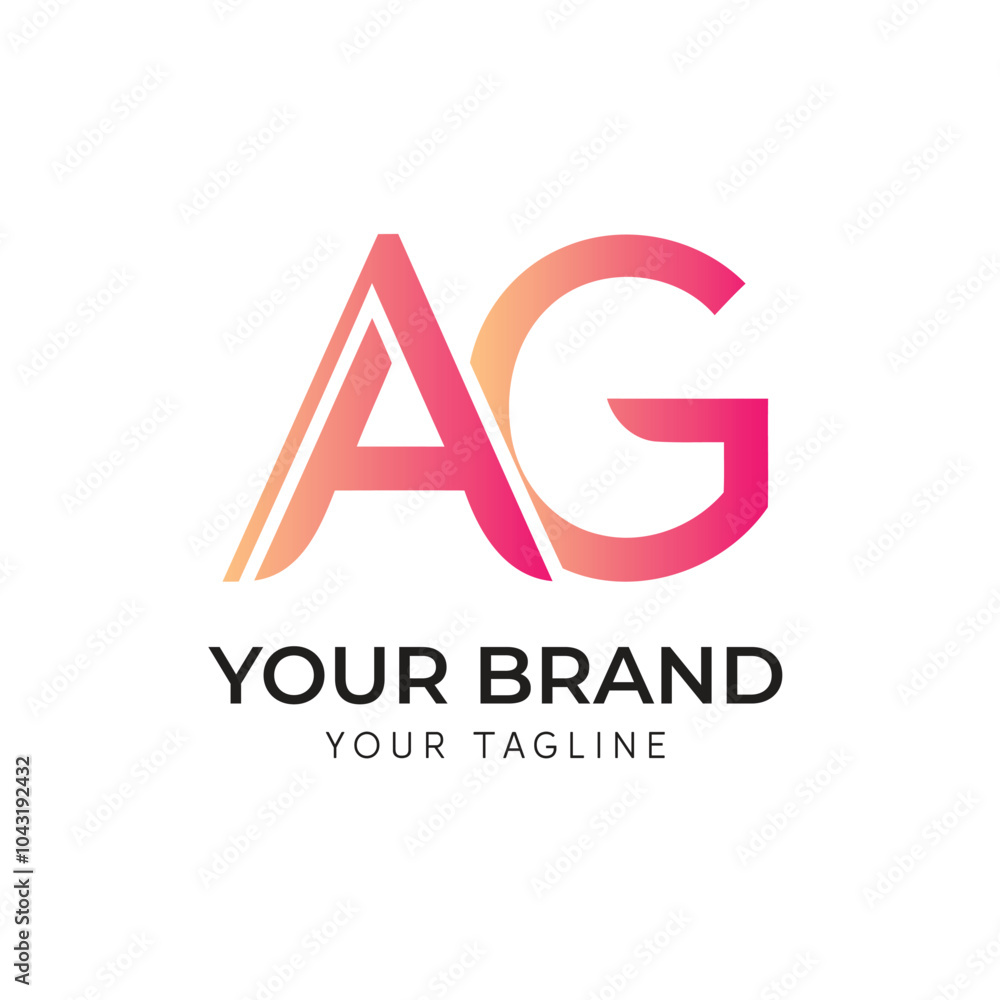 Letter AG modern and creative logo design. Letter AG modern and creative logo design.