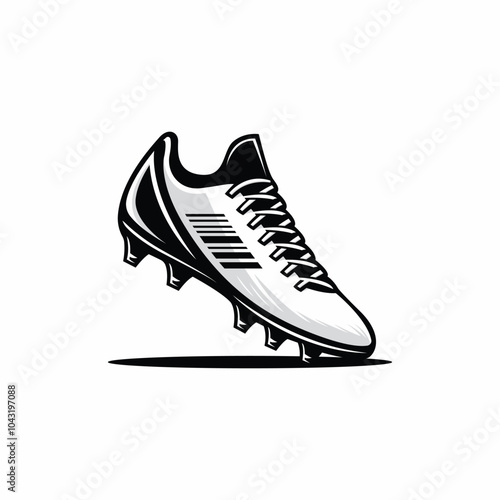 Football Soccer shoe Simple Icon Vector Art & Desing