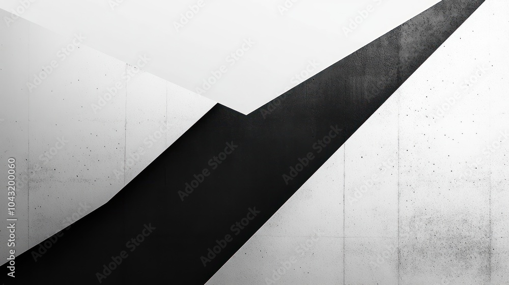 Simple black and white geometric shapes with sharp lines and negative space for a modern minimalist look Simple black and white geometric shapes with sharp lines and negative space for a modern minimalist look